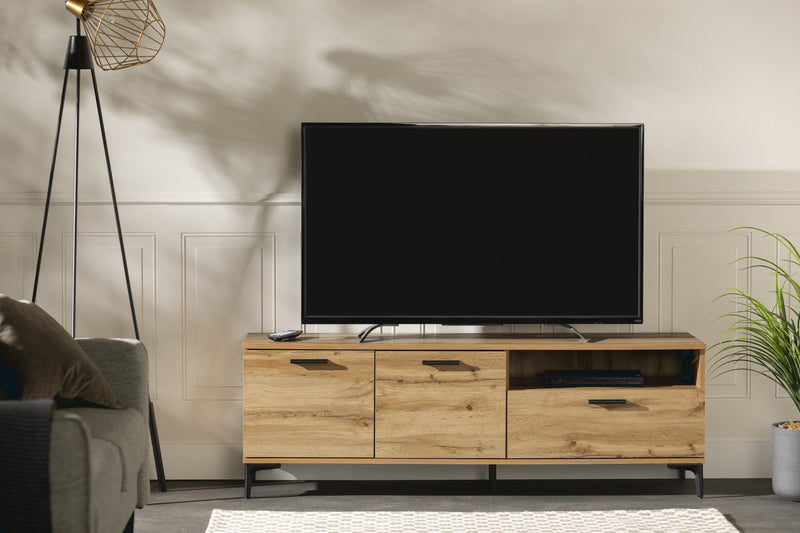 Musano 59\" TV Stand with Storage - Nordik Oak