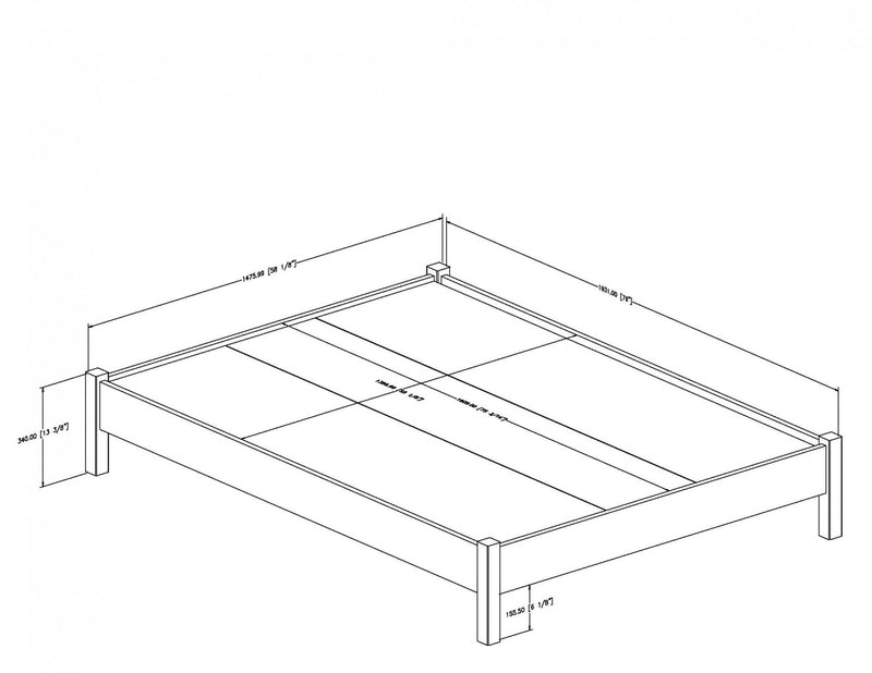 Step One Platform Bed - Pure White