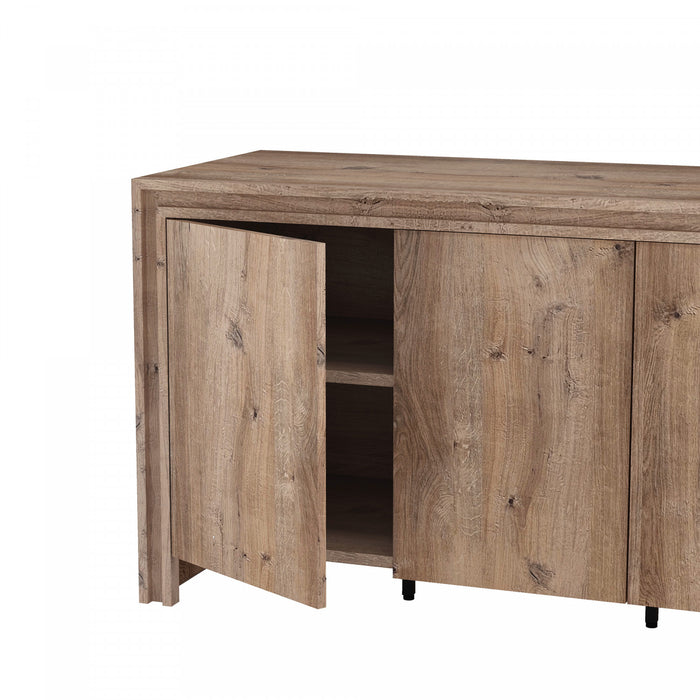 Corin Contemporary 60\" Sideboard in Brown (4-Door)