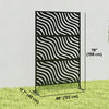 Outsunny Outdoor Privacy Screen, Freestanding Outdoor Divider, Black