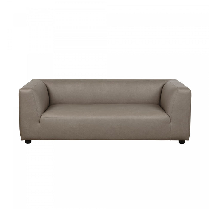 Lukas Contemporary Modern 89\" Upholstered Sofa in Taupe