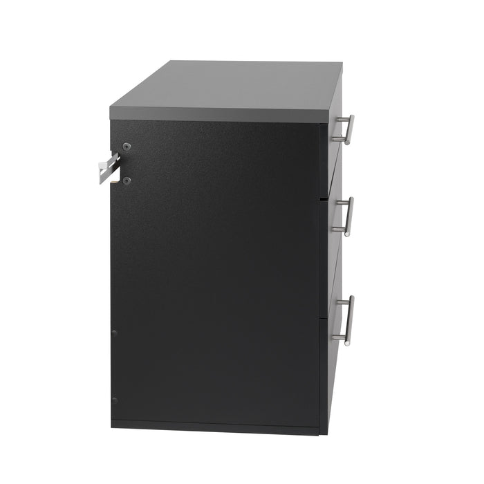Hangups 3-Drawer Base Storage Cabinet - Black