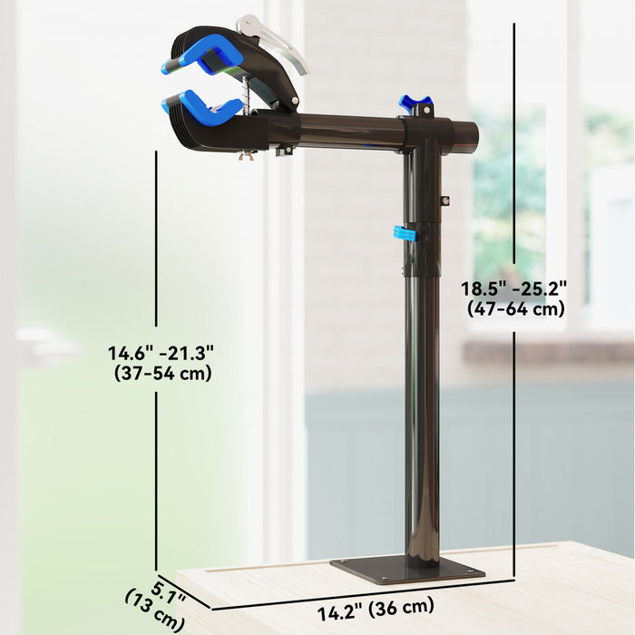 Homcom Bike Repair Stand, Wall Mount Bicycle Maintenance Rack Workstand