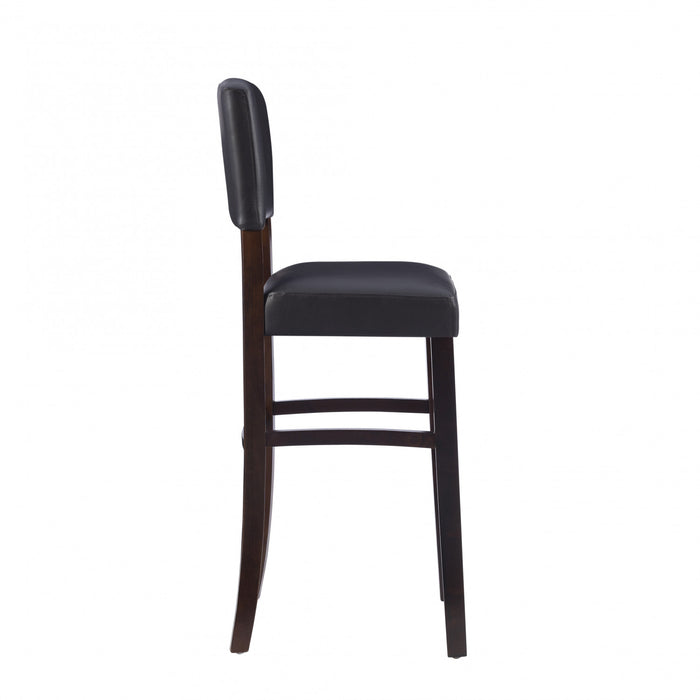 Monaco Faux Leather Barstool - Espresso