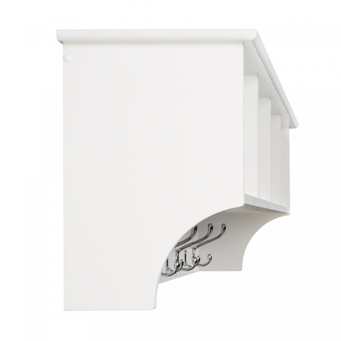 Hanging Entryway Shelf - White