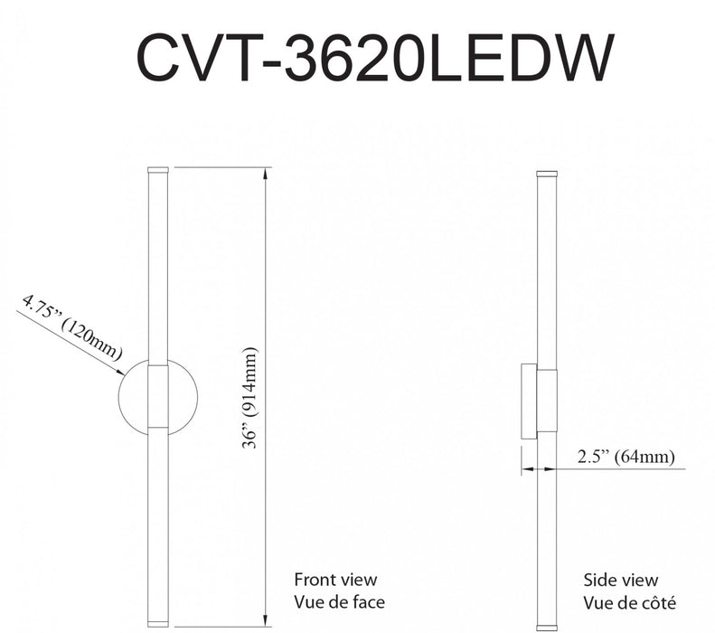 Dainolite Corvette 20w Wall Sconce Aged Brass White Acrylic Diffuser Lamp