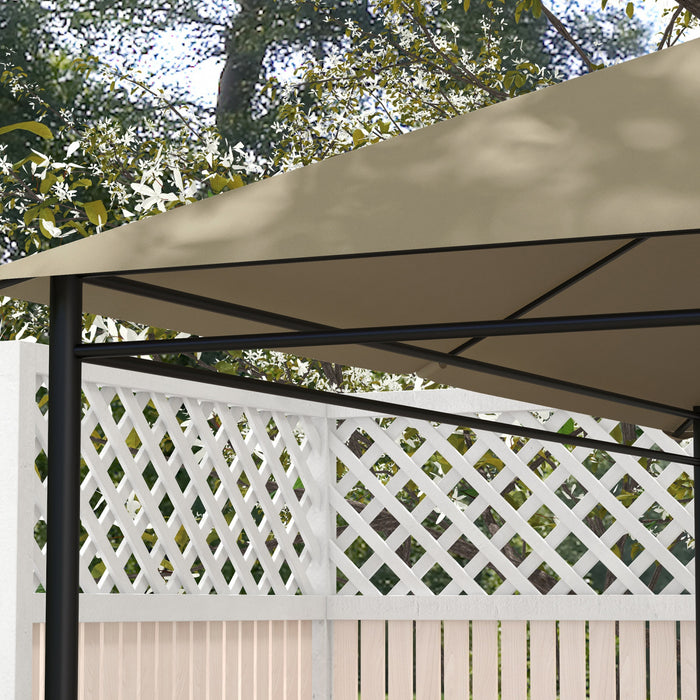 Outsunny 10' X 13' Gazebo Canopy Replacement, Outdoor Gazebo Cover Top Roof Replacement With Vents And Drain Holes, (top Cover Only), Khaki