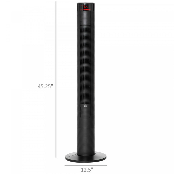 Homcom 46\" Tower Fan With 4 Wind Modes And 3 Speeds