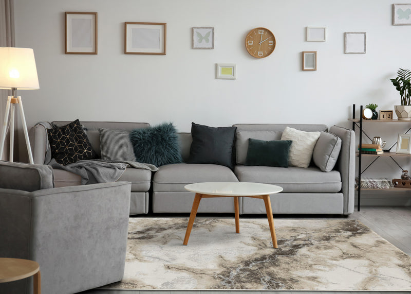 London Marble Indoor Area Rug - 5'3\" x 7'7\"