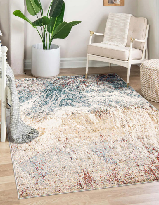 Tribeca Teal Area Rug - 5'0\" x 8'0\"