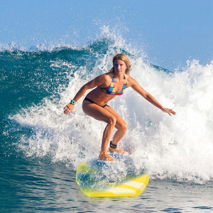 Goplus 41'' Lightweight Super Bodyboard Surfing W/leash Ixpe Deck Eps Core Boarding