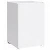 HOMCOM 4.5 Cu Ft Mini Fridge with Freezer, Wheels, Refrigerator, White