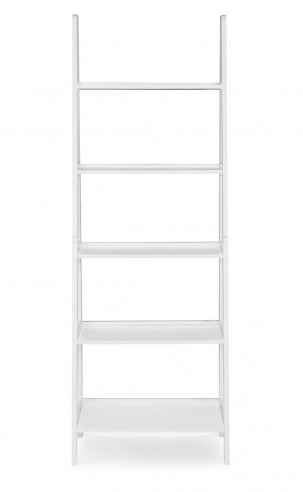 Acadia Ladder Bookcase - White