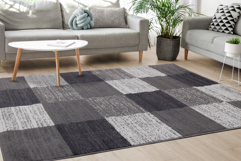 Florence Distressed Blocks Indoor Area Rug - 4'7\" x 6'7\"