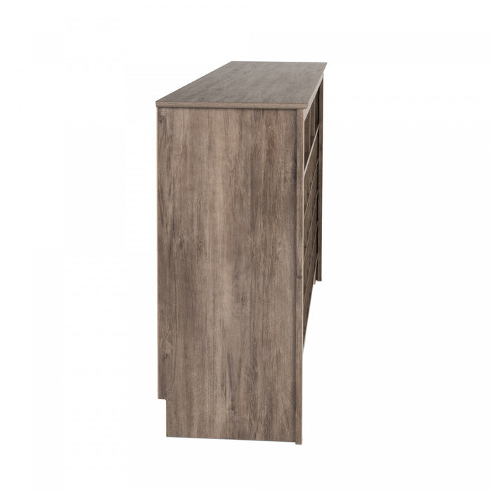 Shoe Cubby Console - Drifted Grey