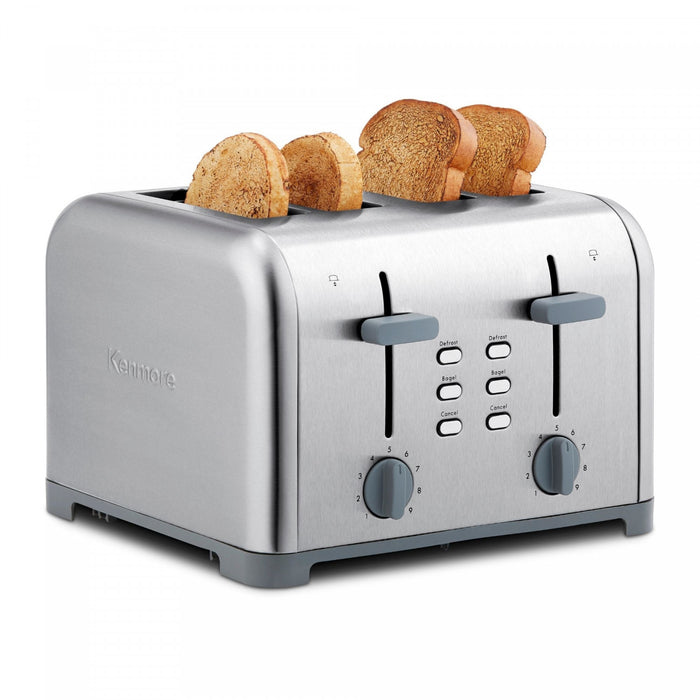 Kenmore 4-Slice Long Slot Toaster with Color Touchscreen and Wide Slots
