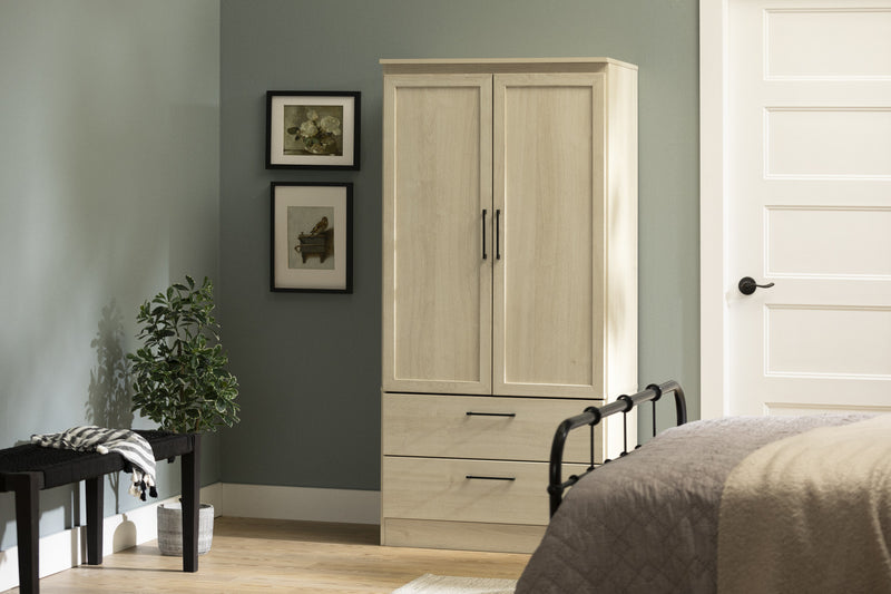 Acapella Wardrobe Armoire - Bleached Oak 