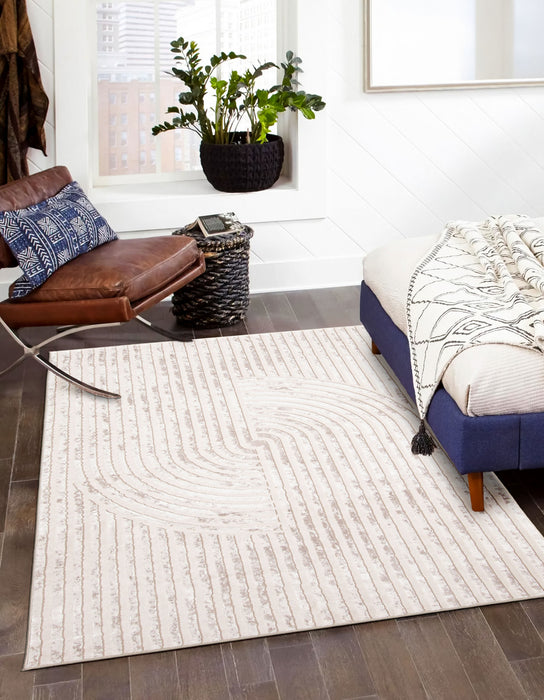 Brie Ivory Area Rug - 5'0\" X 8'0\"  