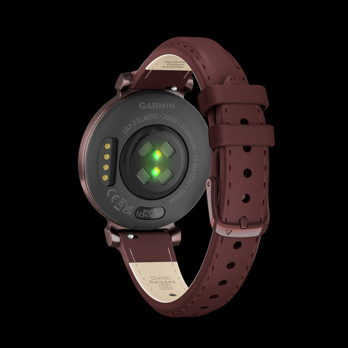 Garmin Lily™ 2 Smartwatch - Health Tracking With Stylish Patterned Lens, Touchscreen - Dark Bronze