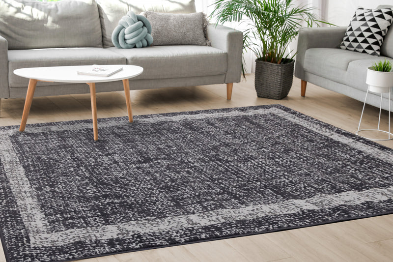 Florence Distressed Border Indoor Area Rug - 4'7\" x 6'7\"