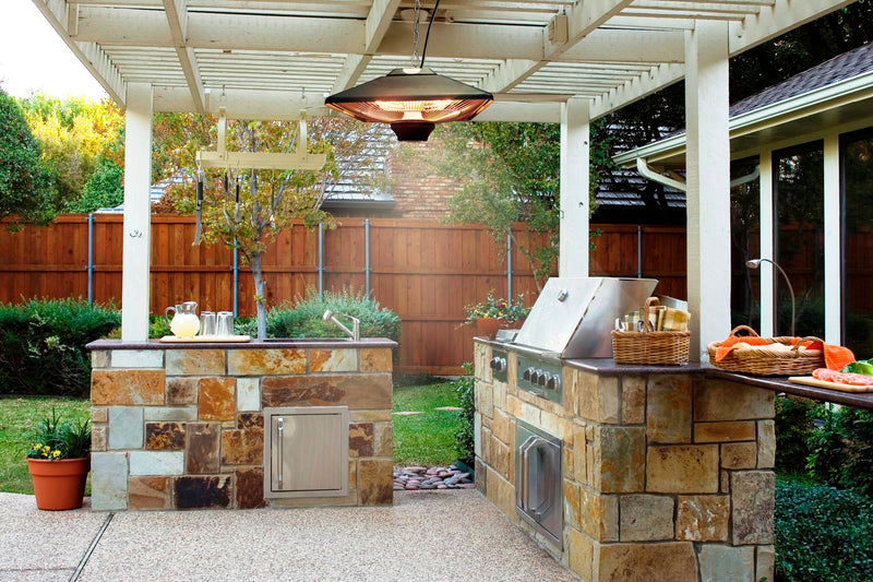 Energ+ Infrared Electric Hanging Patio Heater - HEA-21288 LED-BLK