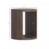 Alure Contemporary 20" End Table in Walnut | Table d’appoint contemporaine Alure 20" en noyer
