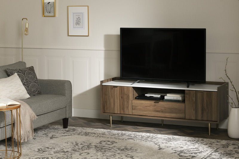 Hype 61” TV Stand - Natural Walnut