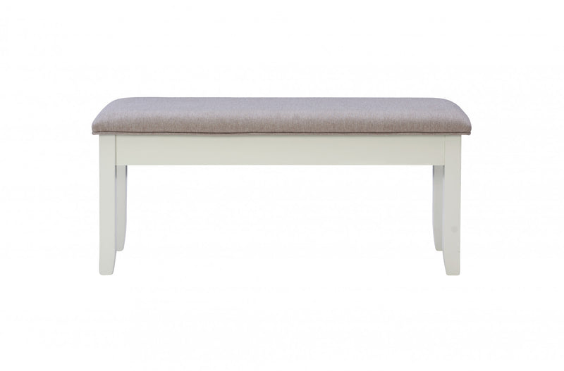 Jane Fabric Storage Dining Bench - Grey