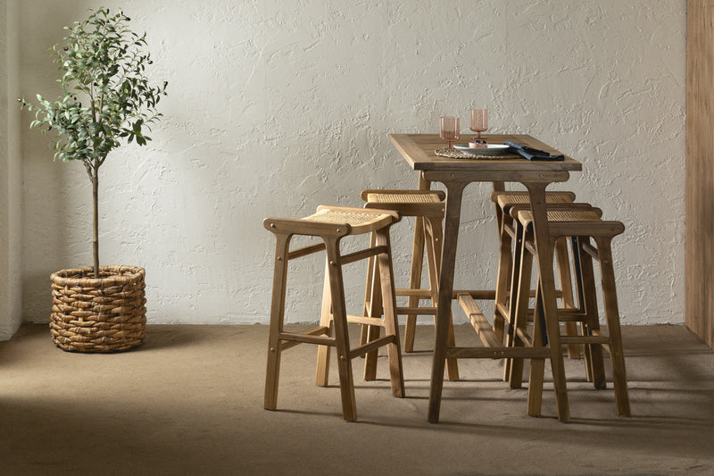 Agave Teak Bar Table - Natural