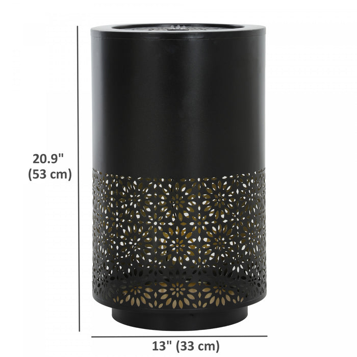 Outsunny Outdoor Water Fountain With Led Lights Garden Waterfall Fountain