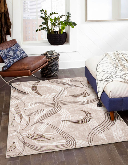 Wisp Taupe Area Rug - 5'0\" X 8'0\"