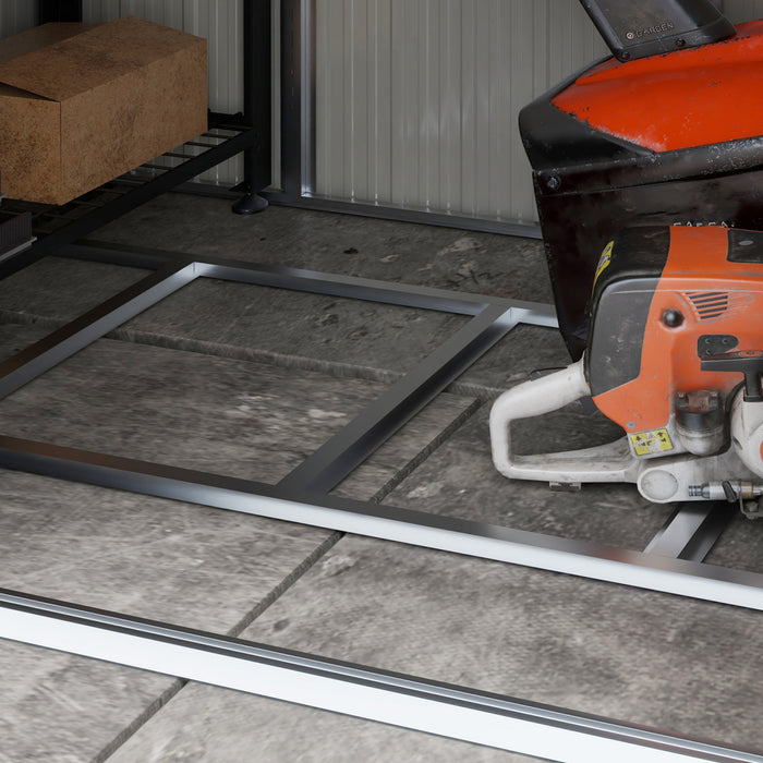 Outsunny 8' X 4' Metal Outdoor Storage Shed With Adjustable Shelves