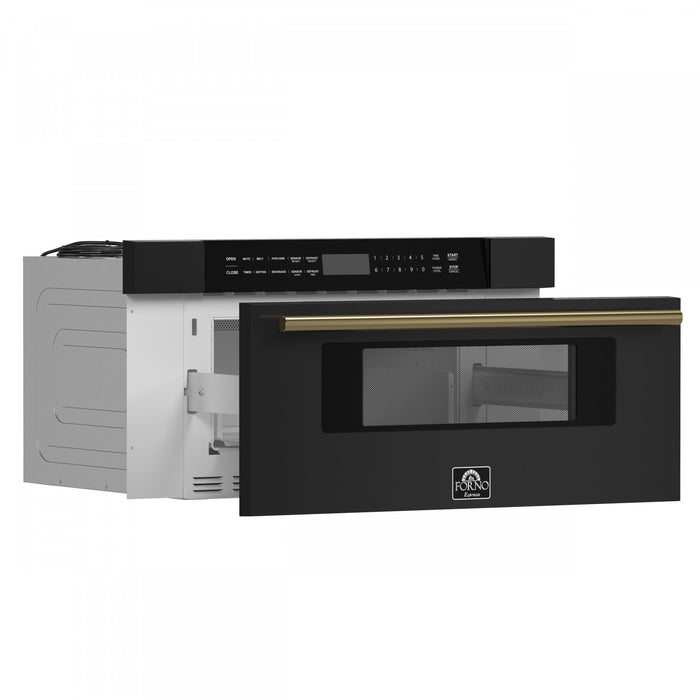 Forno Capoliveri Espresso 30-Inch Microwave Drawer, Black, 1.2 cu.ft - FMWDR3000-30BLK