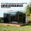 Outsunny 10' x 12' Gazebo Replacement Mosquito Netting, Black