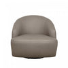 Lukas Contemporary Modern Upholstered Swivel Accent Chair in Taupe | Fauteuil d’appoint pivotant moderne contemporain Lukas en tissu taupe