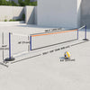 Soozier Volleyball Net with 21-27ft Adjustable Length, Volleyball, Pump