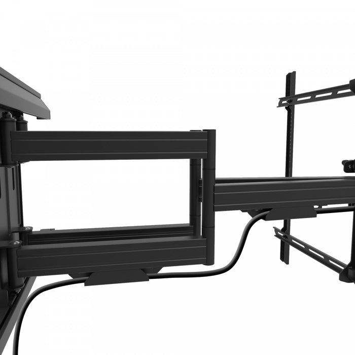 Kanto PMX800 Pro Series Full Motion TV Wall Mount with Adjustable Offset for 55\" - 120\" TVs, Black Tv Mount