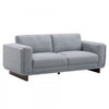 Caden 83 in. Textured Weave Fabric Sofa with Block Arms and Wood Legs - Grey | Caden 83 po. Canape en tissu tisse texture avec accoudoirs blocs et pieds en bois - Gris
