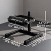 Soozier Bulgarian Split Squat Stand, 7-Level Adjustable, Non-Slip Foot Pads