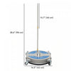 Outsunny 16" Pressure Washer Surface Cleaner 3600 PSI with Stainless Steel Construction, 4 Wheels, 1/4" Quick Connector, 2 Extension Wands, Power Washer Surface Cleaner, Silver