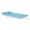 HOMCOM 7.5x4ft Floating Mat Floating Lily Pad Water Carpet Float Aqua Mat Water Recreation and Relaxing in Lake, River, Beach, Swimming Pool, Blue