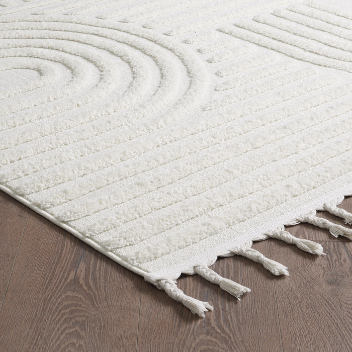 Quinto Geo Circles Shag Area Rug - 2'7\" x 8'