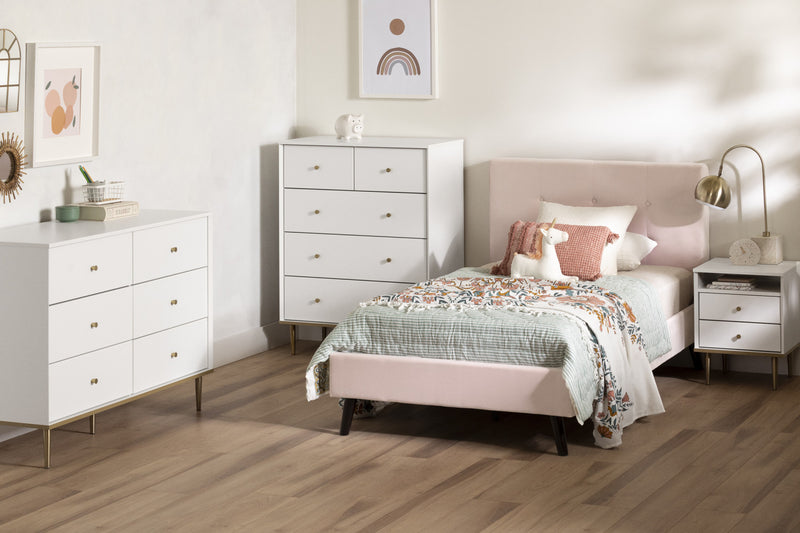 Dylane 2-Drawer Nightstand - Pure White