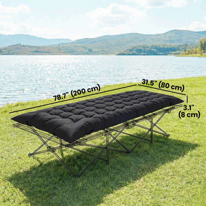 Outsunny Sleeping Mat, Camping Mat Pad with Elastic Straps