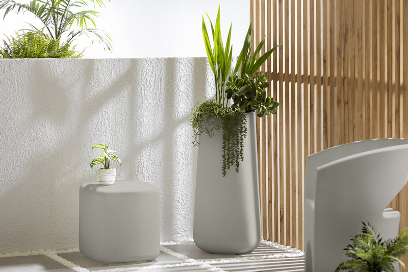 Dalya Tall Outdoor Pot Planter - Greige