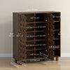 HOMCOM Shoe Storage Cabinet with 5-tier Cupboard and 5 Open Shelves