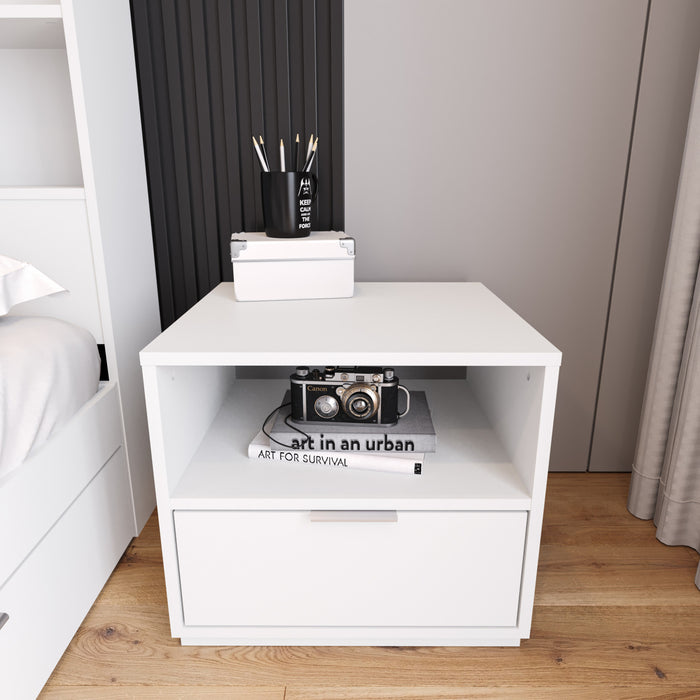 Nordika Hunter Nightstand - White