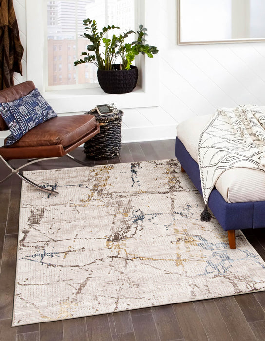 Jane Ivory Area Rug - 5'0\" X 8'0\" 