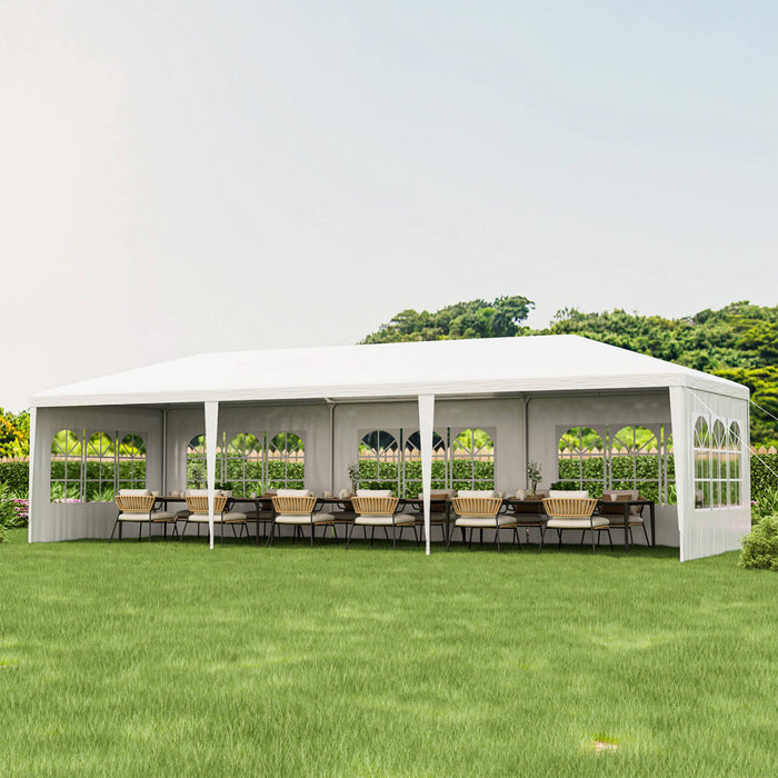 Costway 10'x30' Outdoor Party Wedding Tent Canopy Heavy Duty Gazebo