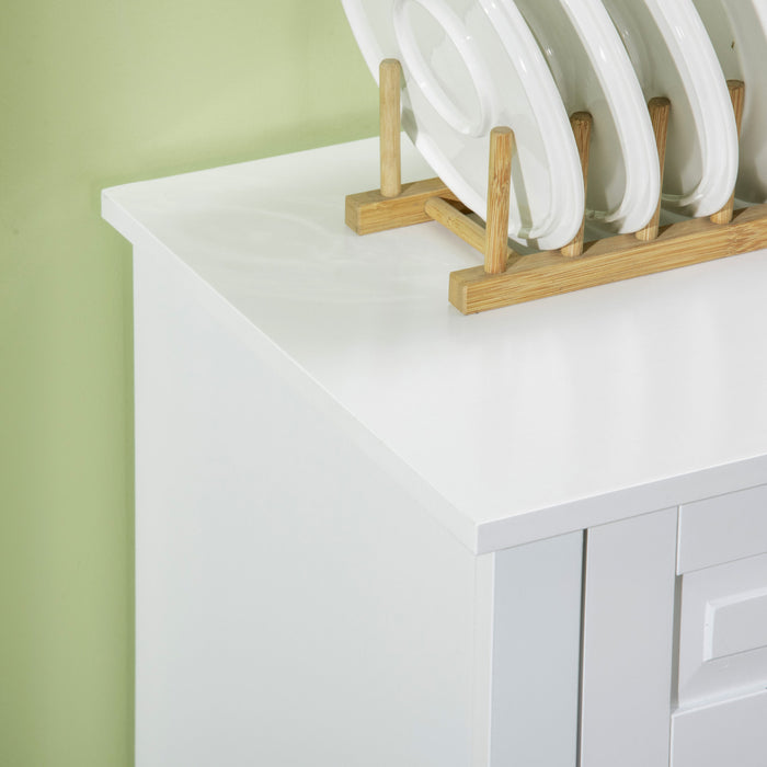 HOMCOM Sideboard Buffet Cabinet, Modern Kitchen Cabinet with 2 Drawers